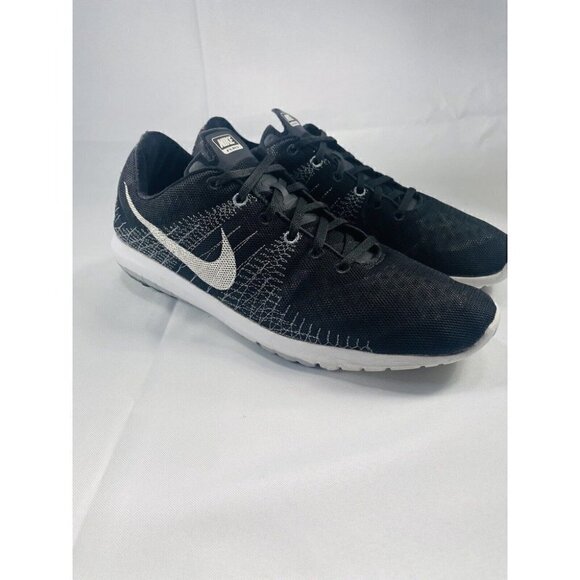 Nike Women's Flex Fury Athletic Black White Running Shoes Sneakers Size 12 - Picture 6 of 10